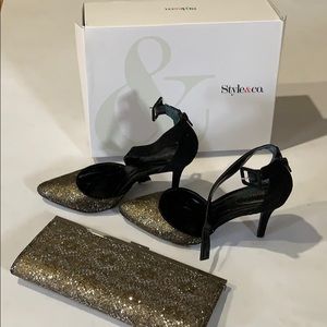 Heels and Matching Clutch